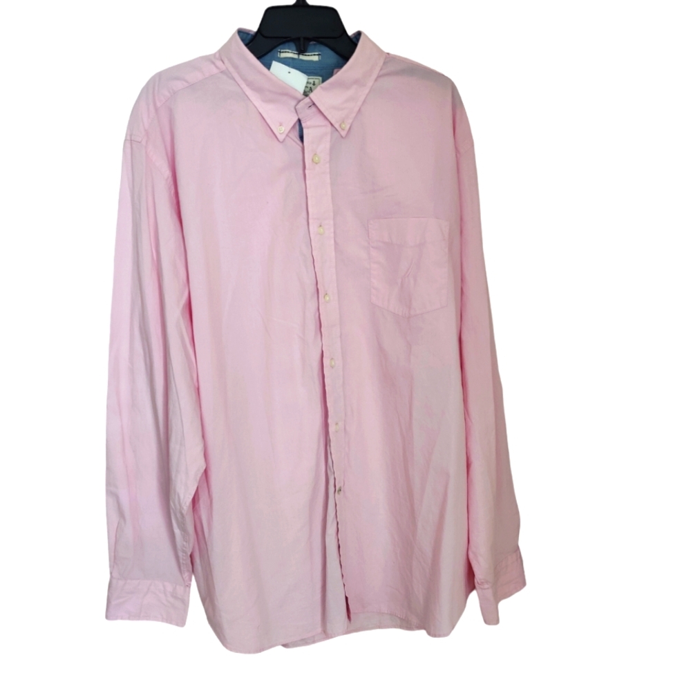 Men's Pink Casual Button Down Shirt